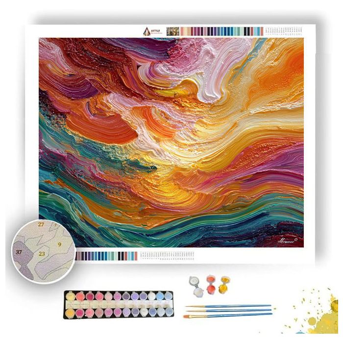 BALANCED WARM - Paint by Numbers Full Kit