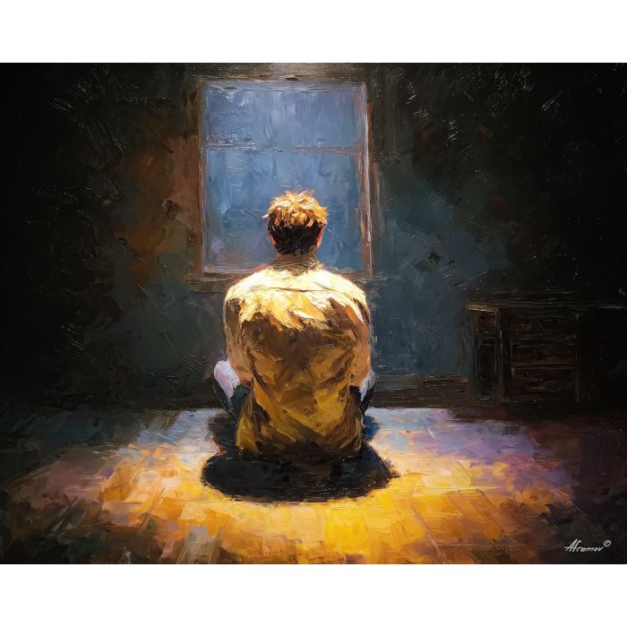 bright, luminous, palette knife, oil painting, impasto, thick paint, layered pigment, scraped texture, hand painted, fine art, expressive surface, material depth, painterly, atmospheric, visual rhythm, textured painting, studio art