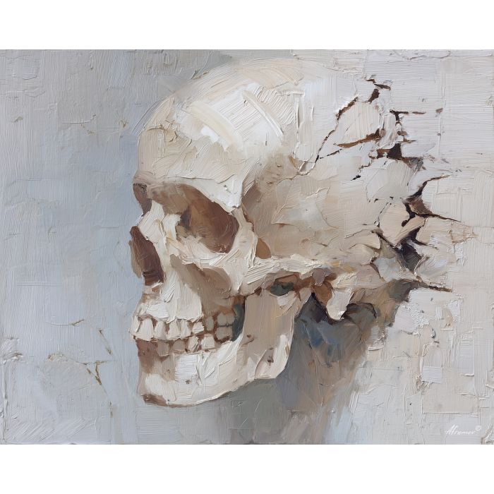 echoing, fading, palette knife, oil painting, impasto, thick paint, layered pigment, scraped texture, hand painted, fine art, expressive surface, material depth, painterly, atmospheric, visual rhythm, textured painting, studio art