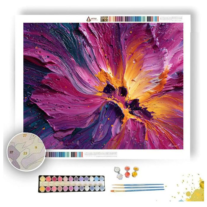 GLOWING BLOOMING - Paint by Numbers Full Kit
