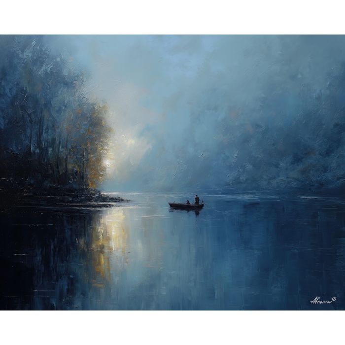 low, luminous, palette knife, oil painting, impasto, thick paint, layered pigment, scraped texture, hand painted, fine art, expressive surface, material depth, painterly, atmospheric, visual rhythm, textured painting, studio art