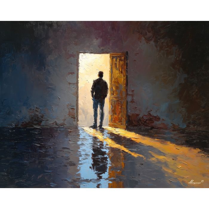 quiet, palette knife, oil painting, impasto, thick paint, layered pigment, scraped texture, hand painted, fine art, expressive surface, material depth, painterly, atmospheric, visual rhythm, textured painting, studio art