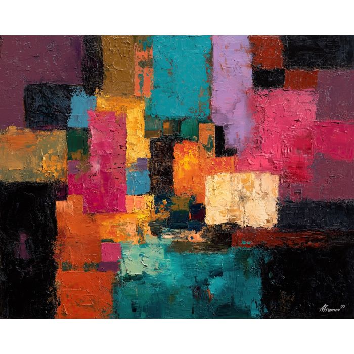 silent, hidden, palette knife, oil painting, impasto, thick paint, layered pigment, scraped texture, hand painted, fine art, expressive surface, material depth, painterly, atmospheric, visual rhythm, textured painting, studio art