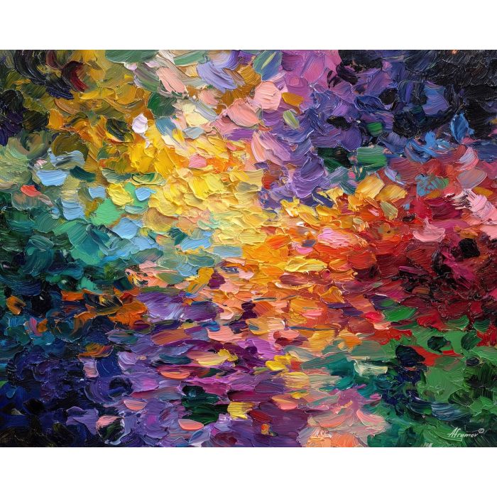 unfolding, bright, palette knife, oil painting, impasto, thick paint, layered pigment, scraped texture, hand painted, fine art, expressive surface, material depth, painterly, atmospheric, visual rhythm, textured painting, studio art