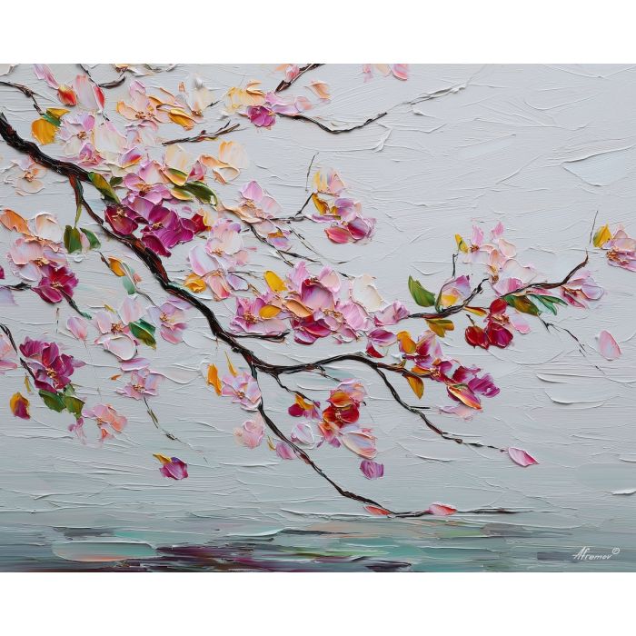 veiled, echoing, palette knife, oil painting, impasto, thick paint, layered pigment, scraped texture, hand painted, fine art, expressive surface, material depth, painterly, atmospheric, visual rhythm, textured painting, studio art