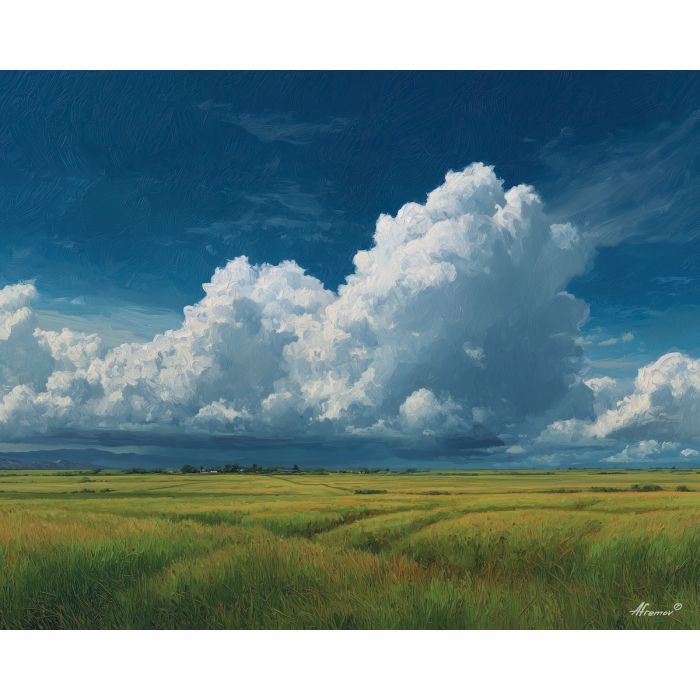 storm element,open plains,elemental sky,oil painting