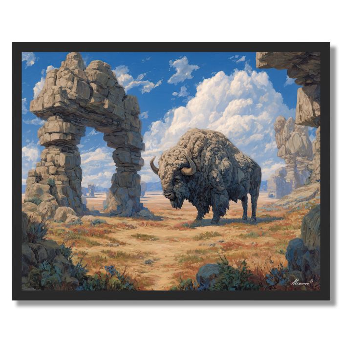 BRIGHTSTONE BISON PLAINS - FRAMED