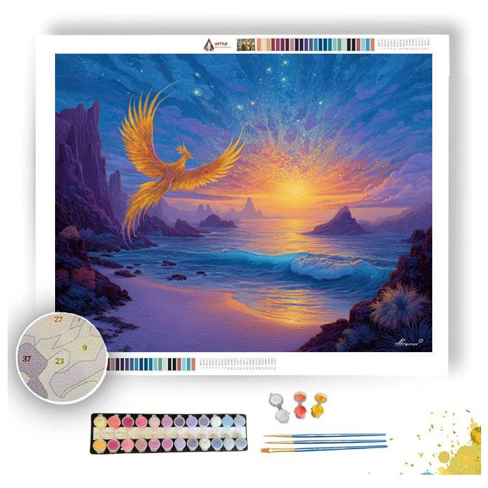 AURAWING PHOENIX COASTLINE - Paint by Numbers Full Kit