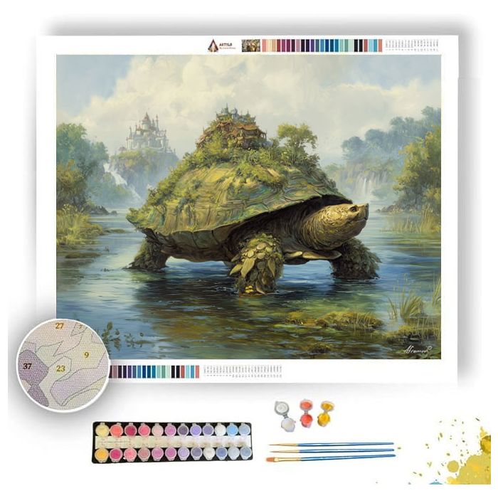 MOSSHELL TURTLE RIVERLAND - Paint by Numbers Full Kit