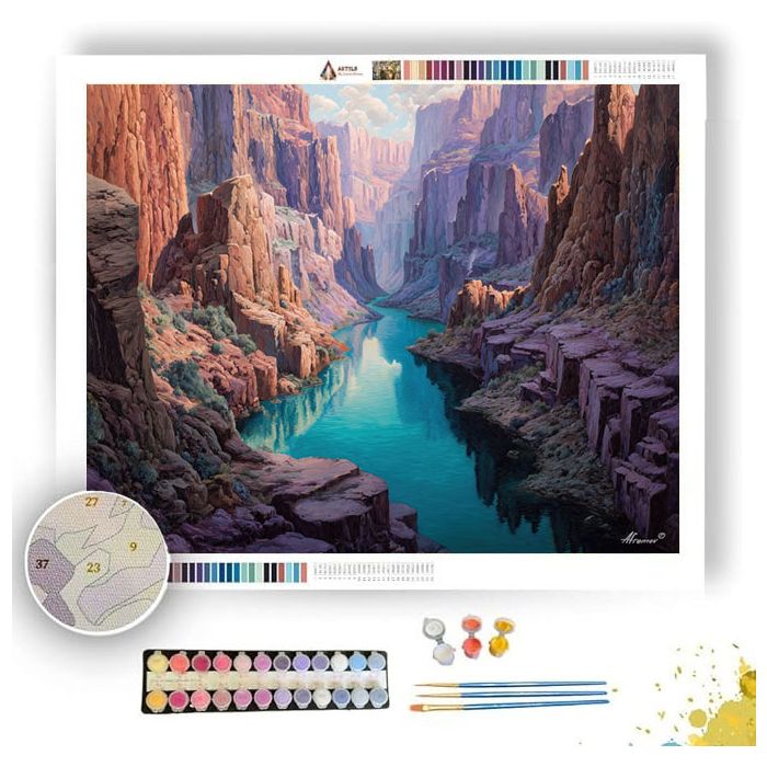 WATERSHADOW CANYON - Paint by Numbers Full Kit