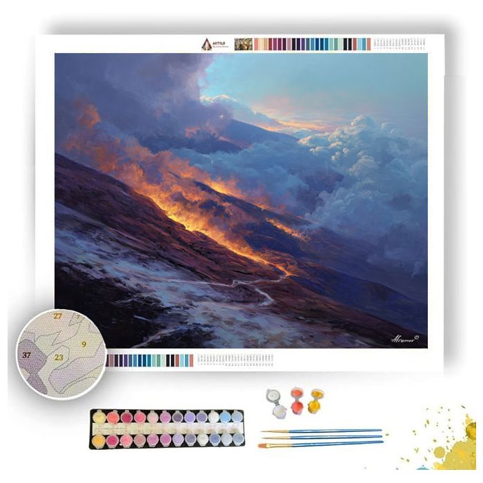 ASHWIND VOLCANIC SLOPE - Paint by Numbers Full Kit