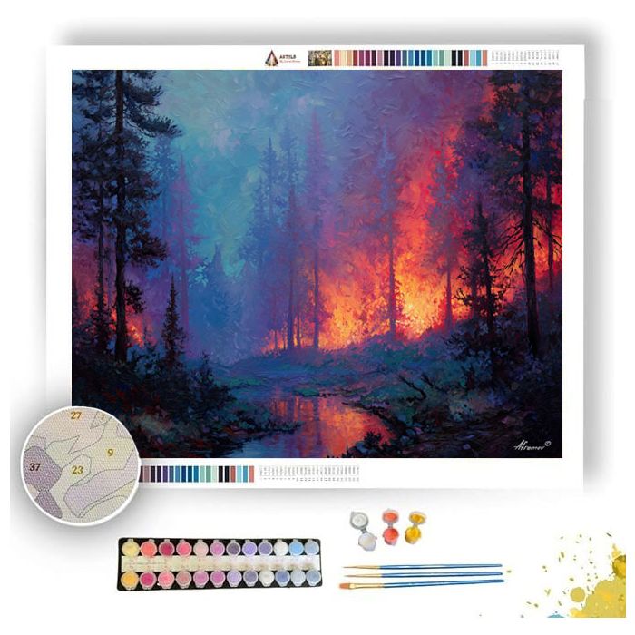 FLAMEROOT FOREST - Paint by Numbers Full Kit