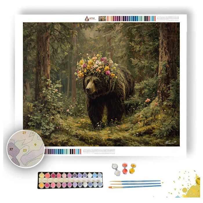 FLORACROWN BEAR GROVE - Paint by Numbers Full Kit