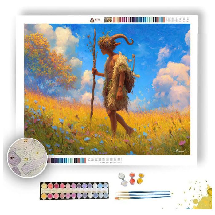 MEADOWBOUND FAUN CROSSING - Paint by Numbers Full Kit