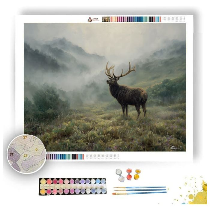 MISTHORN ELK LOWLAND - Paint by Numbers Full Kit