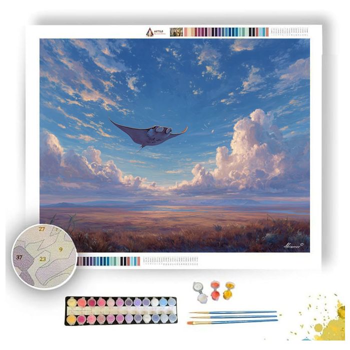 SKYBOUND MANTA PLAINS - Paint by Numbers Full Kit