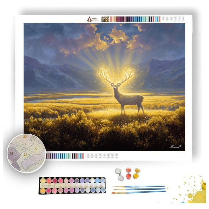 GOLDANTLER STAG PLAINS - Paint by Numbers Full Kit