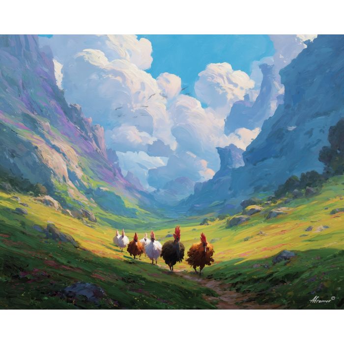 WINDPLUME HERD VALLEY - Paint by Numbers Full Kit