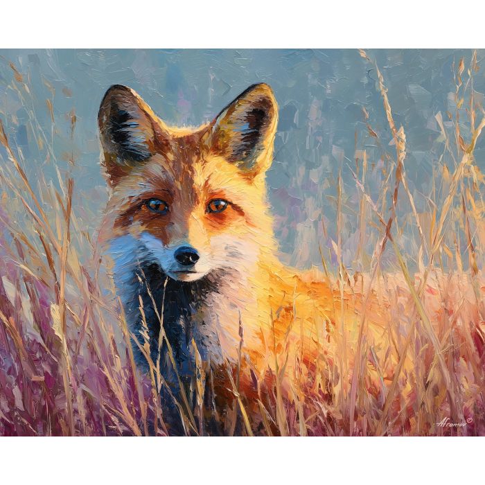 drifting, edge, fox, palette knife, oil painting, impasto, thick paint, textured surface, expressive art, painterly style, material depth, visual rhythm, contemporary art, hand painted, layered pigment, atmospheric, modern composition