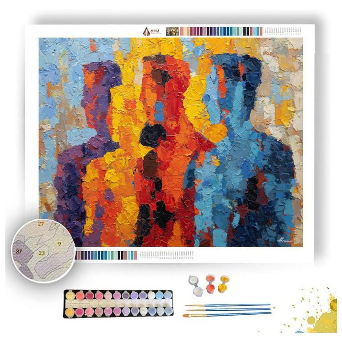 HIDDEN COLOR - Paint by Numbers Full Kit