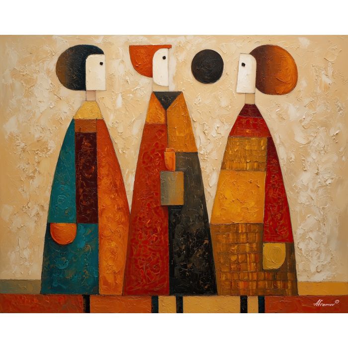 open, muted, balance, matisse, palette knife, oil painting, impasto, thick paint, textured surface, expressive art, painterly style, material depth, visual rhythm, contemporary art, hand painted, layered pigment, atmospheric, modern composition