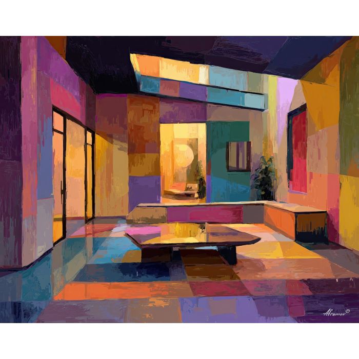 luminous, vivid, outline, matisse, palette knife, oil painting, impasto, thick paint, textured surface, expressive art, painterly style, material depth, visual rhythm, contemporary art, hand painted, layered pigment, atmospheric, modern composition