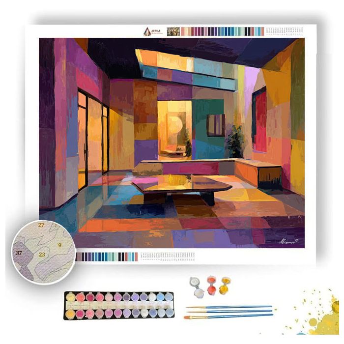 LUMINOUS VIVID OUTLINE - Paint by Numbers Full Kit