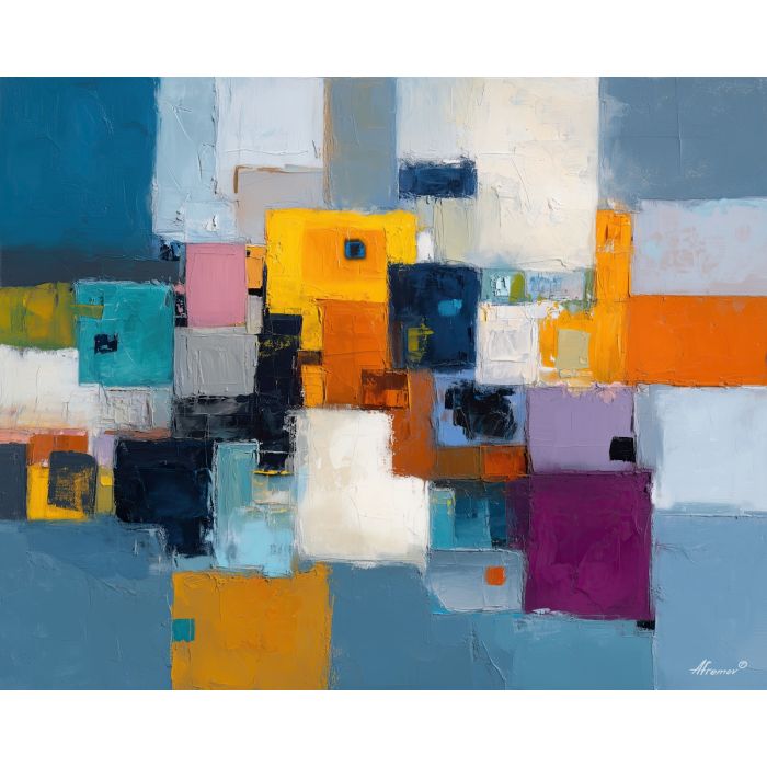 grounded, field, matisse, palette knife, oil painting, impasto, thick paint, textured surface, expressive art, painterly style, material depth, visual rhythm, contemporary art, hand painted, layered pigment, atmospheric, modern composition