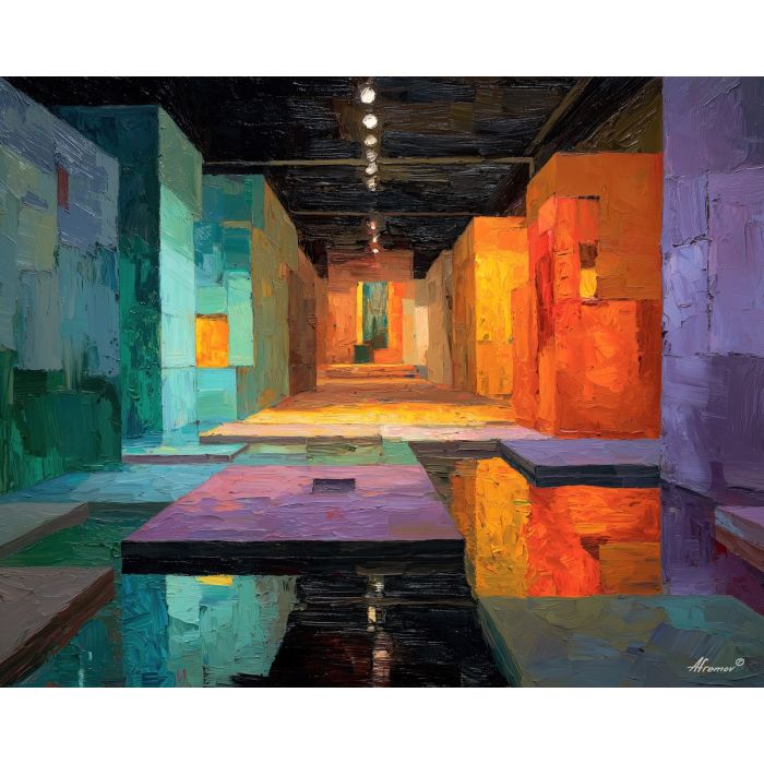 luminous, field, matisse, palette knife, oil painting, impasto, thick paint, textured surface, expressive art, painterly style, material depth, visual rhythm, contemporary art, hand painted, layered pigment, atmospheric, modern composition