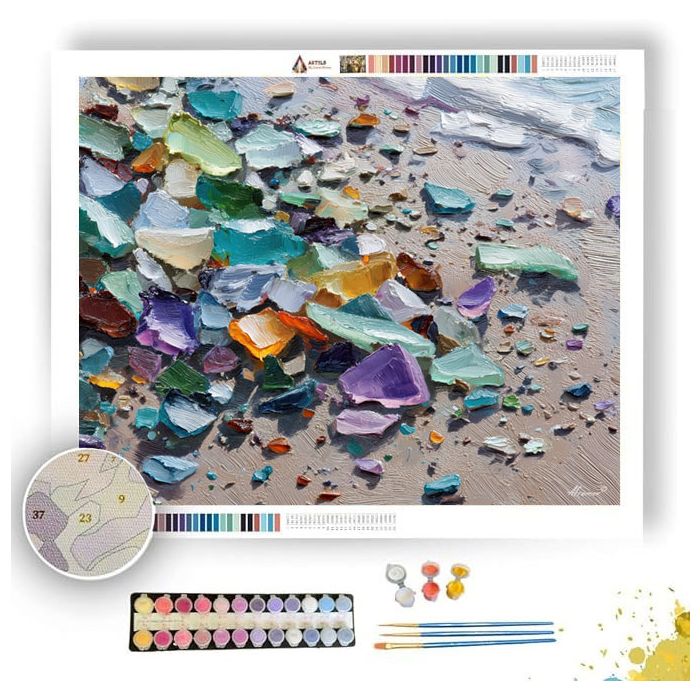 FLOWING COLOR - Paint by Numbers Full Kit