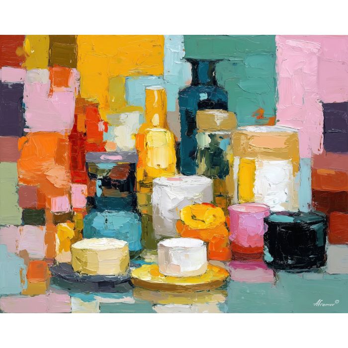 luminous, color, matisse, palette knife, oil painting, impasto, thick paint, textured surface, expressive art, painterly style, material depth, visual rhythm, contemporary art, hand painted, layered pigment, atmospheric, modern composition