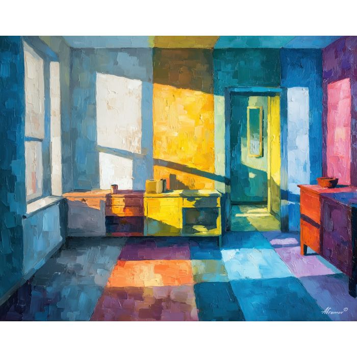 luminous, outline, matisse, palette knife, oil painting, impasto, thick paint, textured surface, expressive art, painterly style, material depth, visual rhythm, contemporary art, hand painted, layered pigment, atmospheric, modern composition