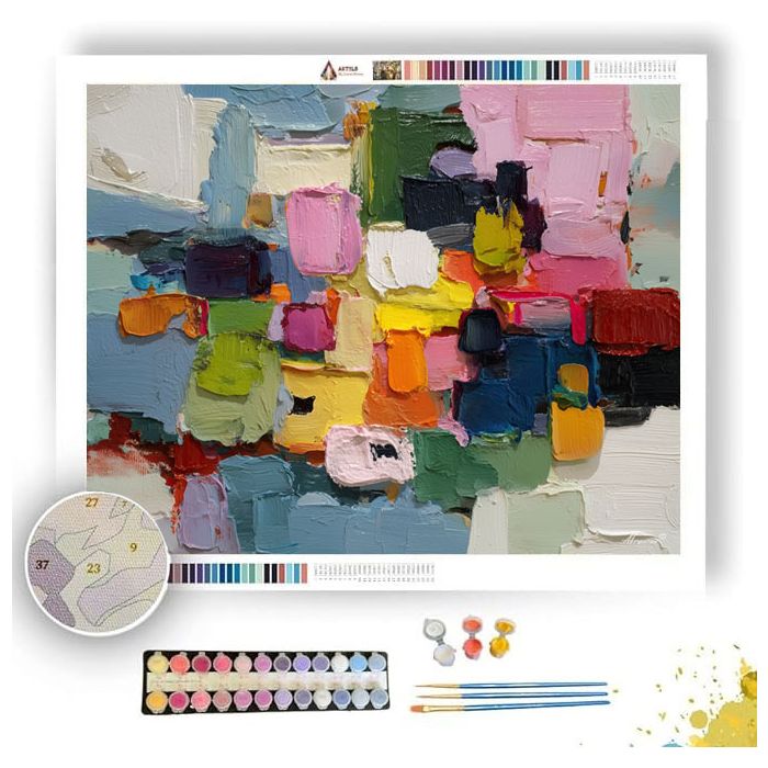 FLOWING GROUNDED SCENE - Paint by Numbers Full Kit