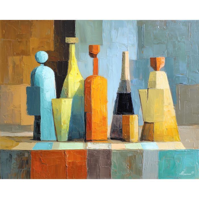 quiet, still, shape, matisse, palette knife, oil painting, impasto, thick paint, textured surface, expressive art, painterly style, material depth, visual rhythm, contemporary art, hand painted, layered pigment, atmospheric, modern composition