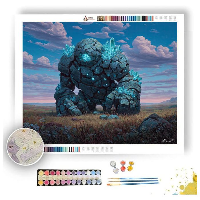 CRYSTALBOUND GOLEM PLAIN - Paint by Numbers Full Kit