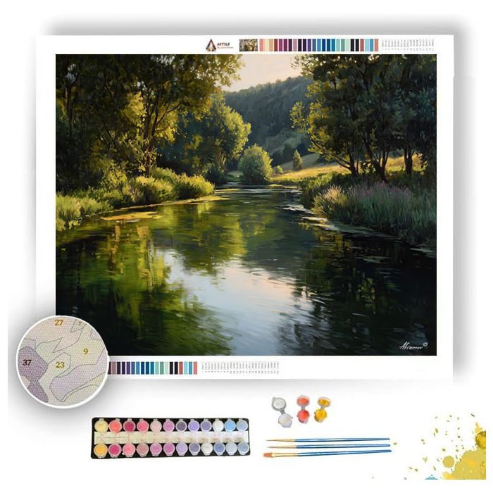 DUSKFLOW RIVERBEND - Paint by Numbers Full Kit