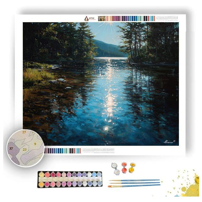 HALOGLASS LAKE - Paint by Numbers Full Kit
