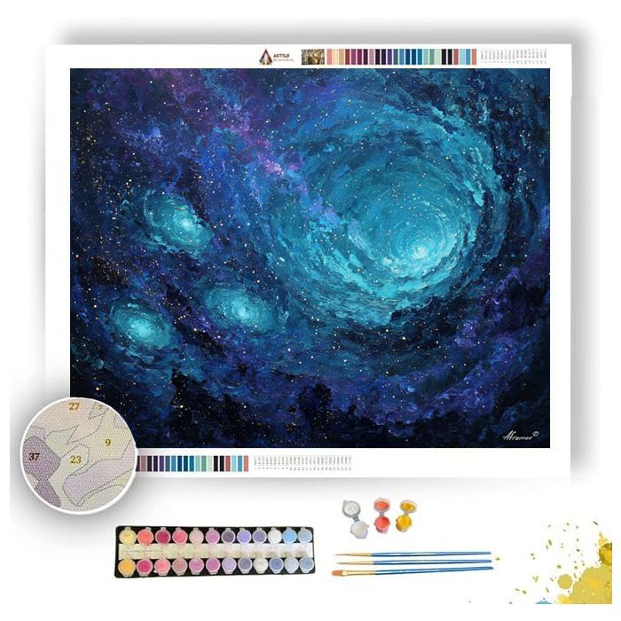 GALAXYFLOW BASIN - Paint by Numbers Full Kit
