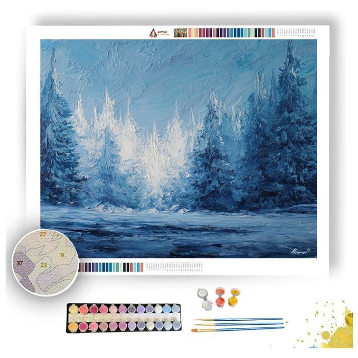 ICEBOUND FOREST EDGE - Paint by Numbers Full Kit