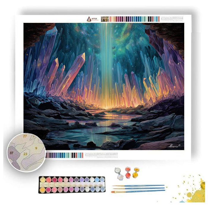 CRYSTALFLOW CANYON - Paint by Numbers Full Kit