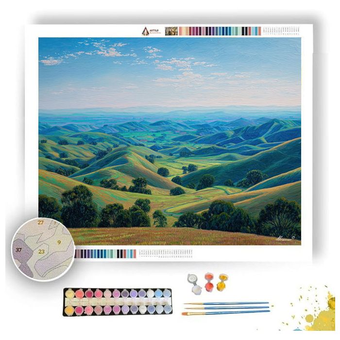 AURABOUND HILLS - Paint by Numbers Full Kit