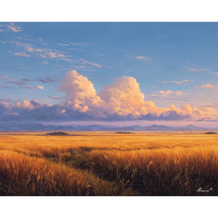 light element,open plains,soft glow,oil painting