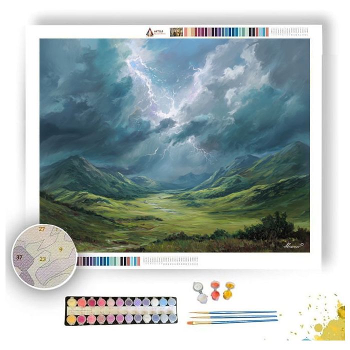 THUNDERSPINE HIGHLANDS - Paint by Numbers Full Kit