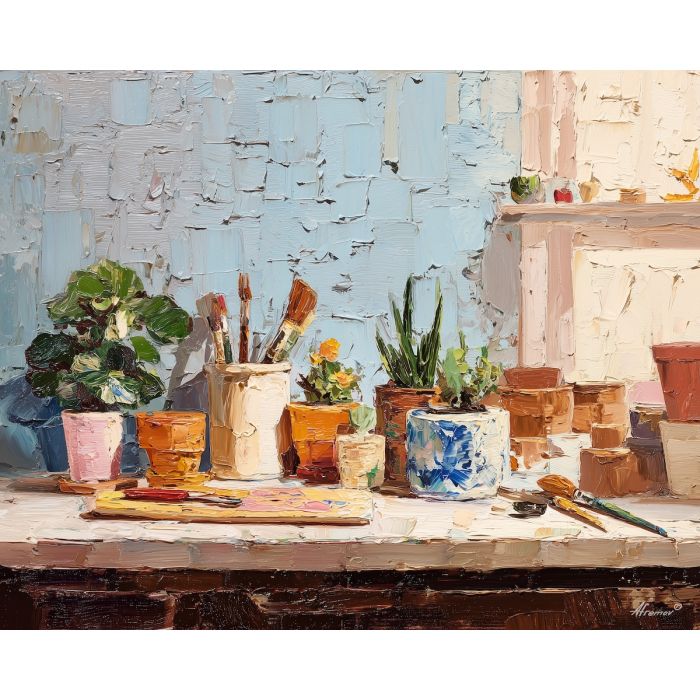 drifting, focused, field, boho, palette knife, oil painting, impasto, thick paint, textured surface, expressive art, painterly style, material depth, visual rhythm, contemporary art, hand painted, layered pigment, atmospheric, modern composition