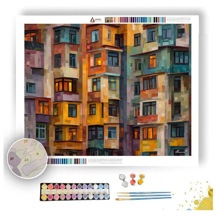GRAPHIC COMPOSITION - Paint by Numbers Full Kit