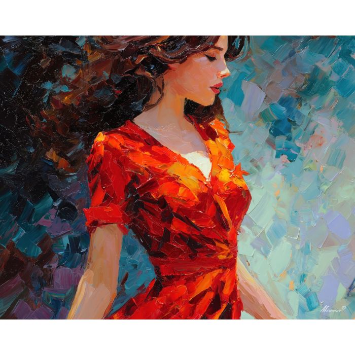 gentle, rhythm, african american, palette knife, oil painting, impasto, thick paint, textured surface, expressive art, painterly style, material depth, visual rhythm, contemporary art, hand painted, layered pigment, atmospheric, modern composition