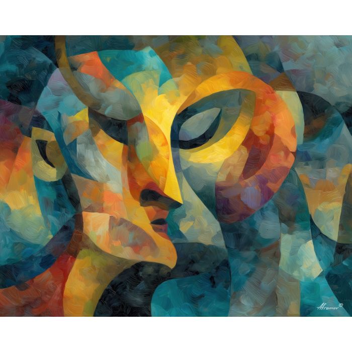 bright, graphic, figure, boho, palette knife, oil painting, impasto, thick paint, textured surface, expressive art, painterly style, material depth, visual rhythm, contemporary art, hand painted, layered pigment, atmospheric, modern composition