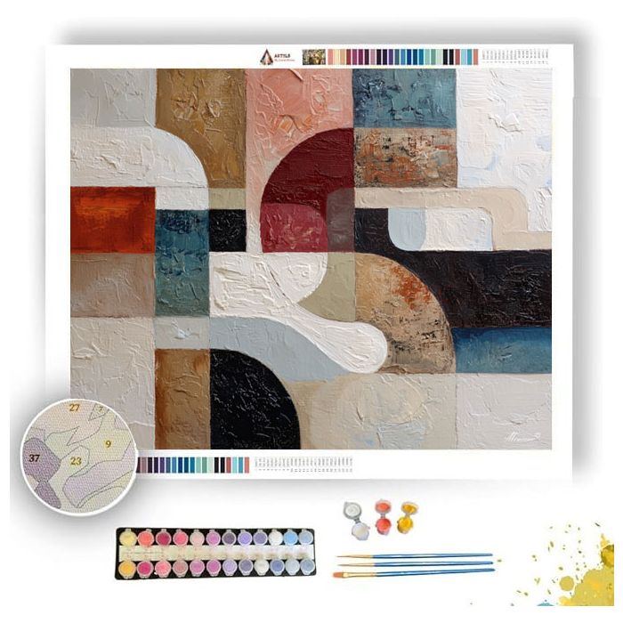 MUTED GESTURE - Paint by Numbers Full Kit