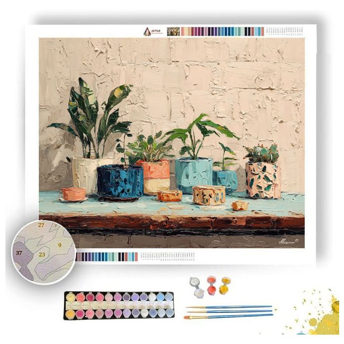 FLOWING MUTED EDGE - Paint by Numbers Full Kit