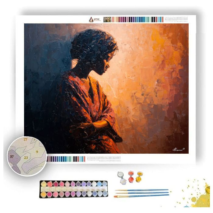 BRIGHT QUIET FIGURE - Paint by Numbers Full Kit